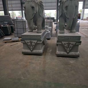 呼和浩特芝麻灰花岗岩对象 芝麻白芝麻灰大象