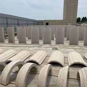 呼和浩特黄金麻别墅柱皮 异形 线条定制