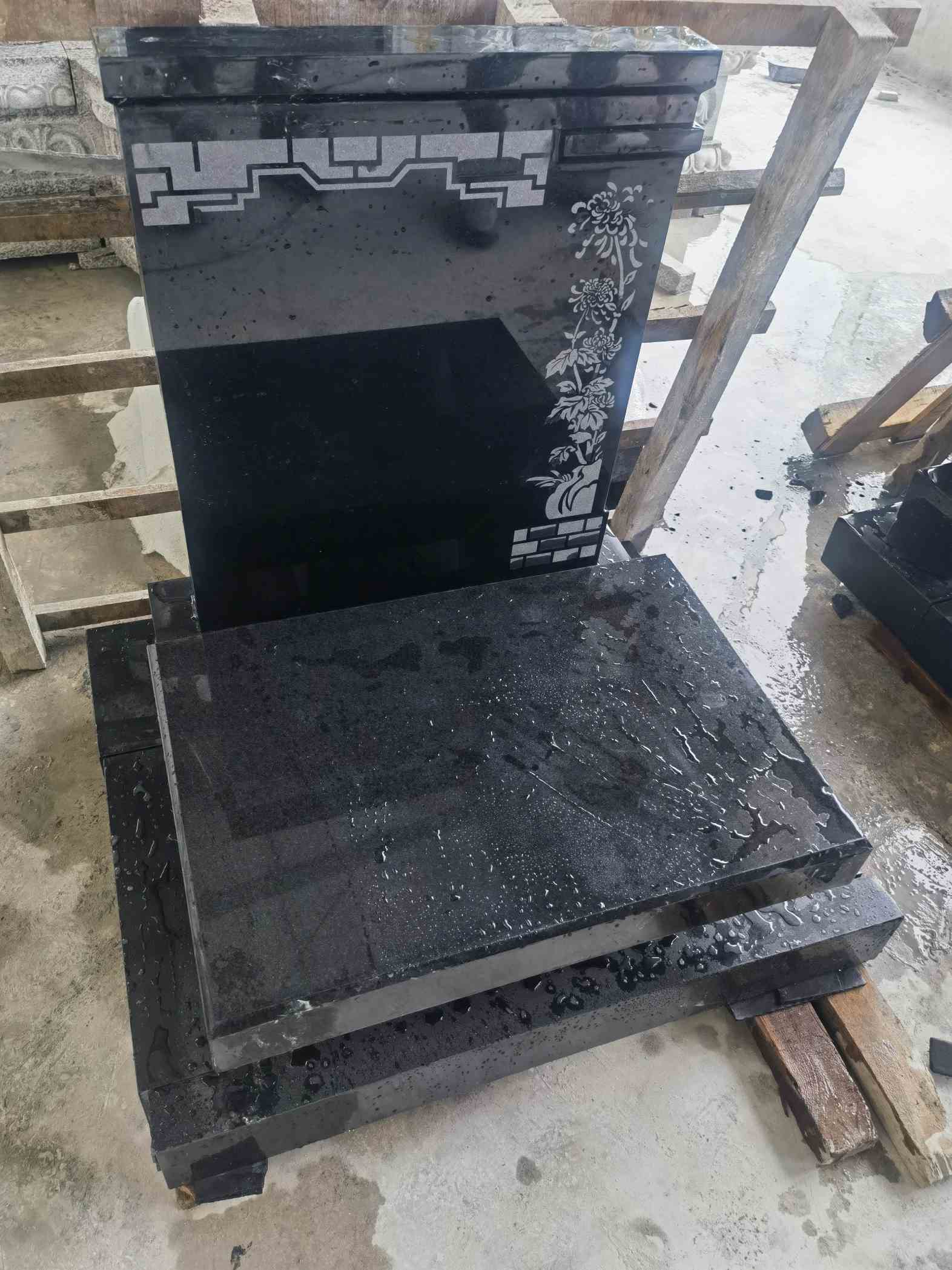 呼和浩特花岗岩墓碑石 墓碑 套墓